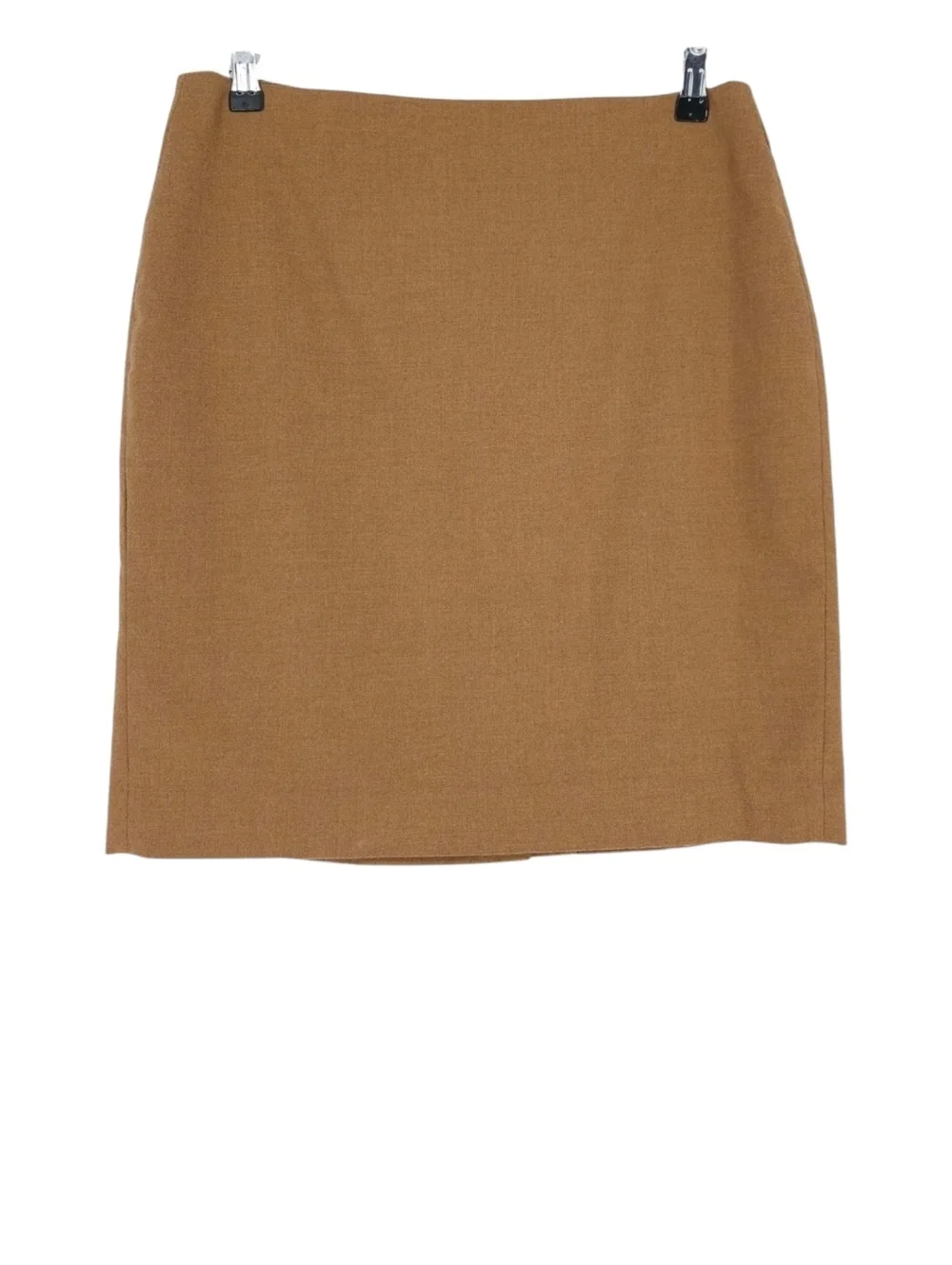 Banana Republic Straight Pencil Skirt Camel Brown Lined Zip Back Career 8